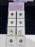 (8) Brilliant Uncirculated Roosevelt Dimes