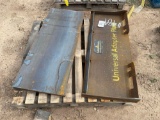 (2) 2024 Unused LandHonor Skid Steer Universal Adapter Plate Attachments