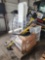 (1) Pallet w/Brooms, (2) Hand-Sanitizer Dispensers, Plastic Storage 3-Drawer, Plus