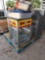 Nacho Dip Warmer, Box of Yellow Hand Towels, Plastic Bin W/ Contents on a Pallet