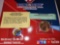 (1) Commemorative Medallion, (1) Half Dollar with Statehood Quarter Image