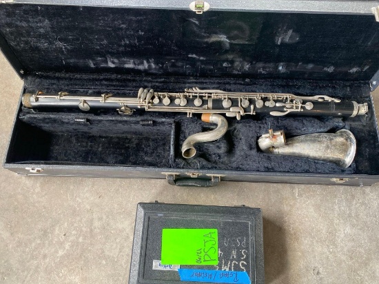 (1) Bass Clarinet w/ Carry Case, (1) Clarinet w/ Carry Case