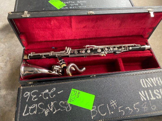 (2) Bass Clarinets w/ Carry Cases