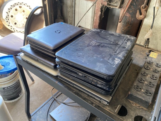 (10) Laptops (HP, Dell)