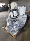(1) Pallet w/Drums and Drum Carriers