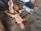 (2) Pallets w/Medical Practice Manikin, Anatomical Torso Model, Medical Organ Models, Plus