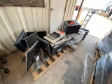 Group of HP Printers and Dell Desktop Computers on 2 Pallets