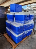 Group of Blue Coleman Performance Coolers