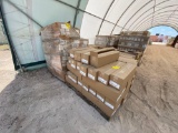 Group of Plastic Containers, Group of Bordette Decorative Borders, Cotton Balls on 2 Pallets