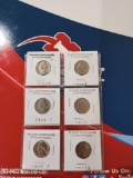 (4) V or Victory Nickels, (6) Old Jefferson Nickels