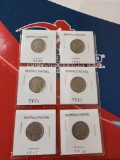 (8) Buffalo Nickels, (6) Buffalo Nickels
