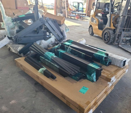 (2) Pallets w/ Unassembled Desk Frames and Table Legs ...(Might Be Missing Screws)