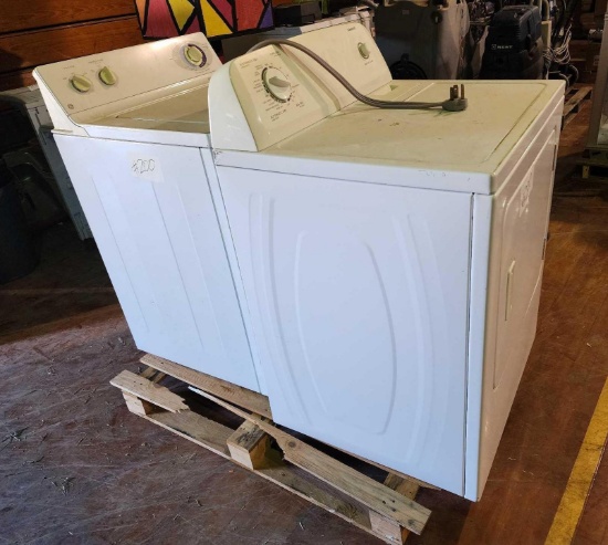 (1) Admiral Dryer, (1) GE Appliances Washer