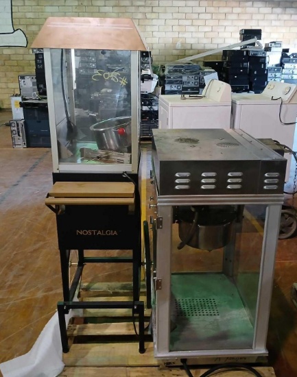 (2) Comm. Popcorn Machines