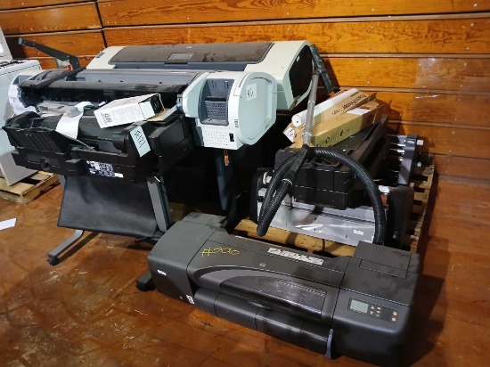 Group of HP Designjet Laminators, Mics.