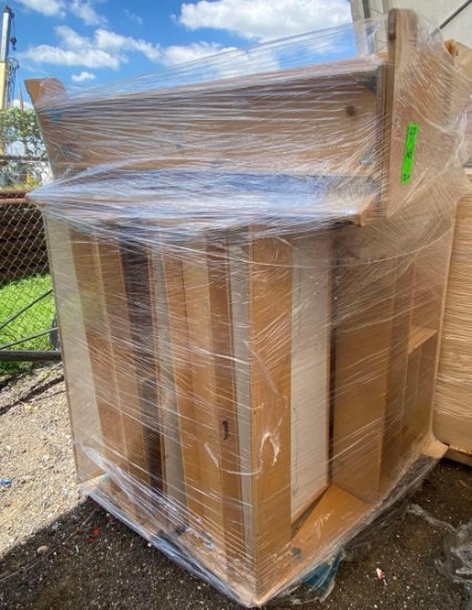 (1) Pallet w/ Jonti Craft Wooden Imagination Dry-Erase Boards with Storage Cubbies