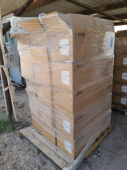 (1) Pallet w/ Epson Projectors Stands in Boxes