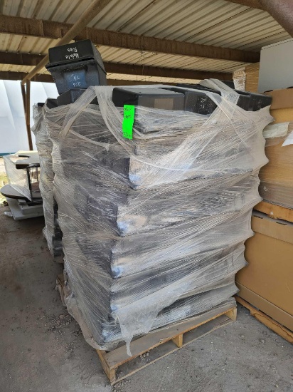 (2) Pallets w/ Marching Band Shako Hats with Storage Cases