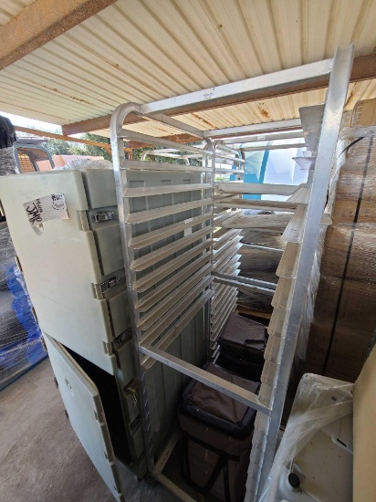 (4) Stainless Steel Commercial Kitchenware Carts
