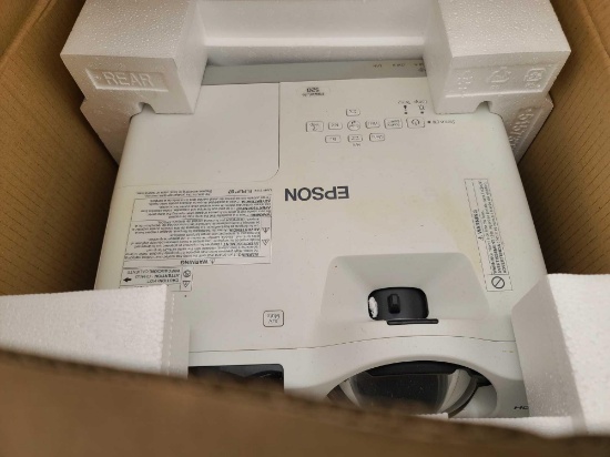 (1) Pallet w/ Epson Projectors and Short-Throw Projector Wall Mounts in boxes