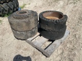 (4) Skid Steer Tires
