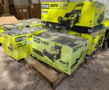 (1) Pallet w/ Ryboi Cordless Walk-Behind Lawn Mowers