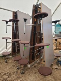 (2) Cafeteria Tables w/ Attached Stools