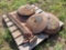 Pallet w/ Disc Blades, (1) Hi-Lift Farm Jack