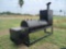Custom Made Double Door Pit with Smoker & Small BBQ Pit