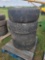 (4) Tires on a Pallet Size 35x12.50 R17 LT