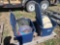 (2) Bins w/ Cooking Pots, Mesh Bowls, Pans, & Trays, (1) Element Flat Screen TV on Pallet