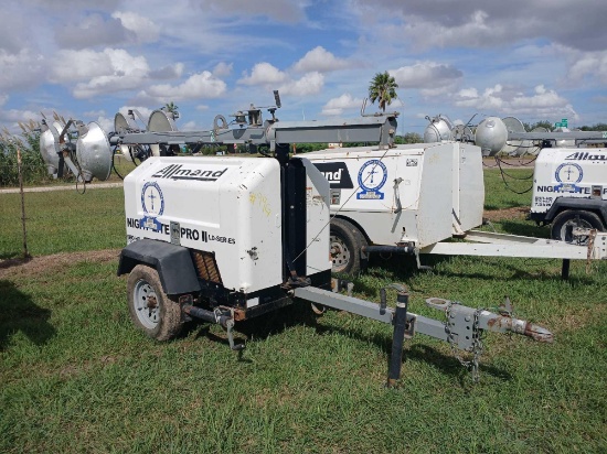 2014 Allmand 7.5kw Night-Lite Pro ll Series Towable Light Tower, Srl.#1380PRO214