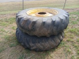 Pair of John Deere Tractor Tires
