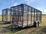 2010 Lamar 16ft. L x 7ft. W x 6ft. H, Caged Utility Trash Trailer *RECEIPT SERVE AS BILL OF SALE
