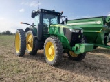 John Deere 7210R Enclosed A/C Cab Tractor, P.I.N.#1RW7210REE0081259, *RECEIPT SERVES AS BILL OF SALE