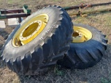 (2) Firestone Tractor Tires, Size 16.9 R-30 420/90R30