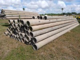(Middle): 42 Long (30FT.) & 4 Short (20FT.) Aluminum Irrigation Pipes/Joints
