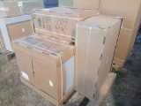 Group of Boxes w/ Hampton Bay Wall Cabinets in Gray on Pallet