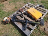 (1) Pallet w/ (1) Johnson Laser Level Kit and Storage Case, (1) ECHO Weed Eater, etc.