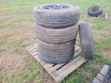 (5) Tires on a pallet Size P255/70R 17 110S (Uncertain if all are the same size)