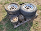 Pallet w/ Various Misc. Tires