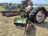 John Deere 4020 2T Dismantled Tractor, (2) Pallets w/ Engine Block, Fan, Misc. Engine Tractor Parts