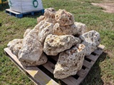 Pallet of Orange Big Rock Boulders