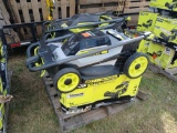 (4) Boxes of Variety Sizes of Ryobi Lawn Mowers
