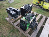 Pallet w/ (1) Chicago Electric Welding 225 AMP Arc Welder, (1) Titanium 45 AMP Plasma Cutter, etc.