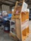 (2) Pallets w/ (1) Wooden Shelve, (1) Stand Up Magnetic Whiteboard, (1) Adjustable Chart Stand, Etc.