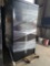 (2) 2-Door Black Storage Cabinets & Shelving Pcs. on Pallet