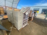 (1) Pallet w/ (1) Filing Cabinet, (2) Cubbie Shelves, (1) Book Display Shelves