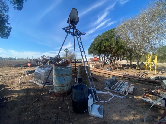 Deer Feeder, Barrel & Misc.