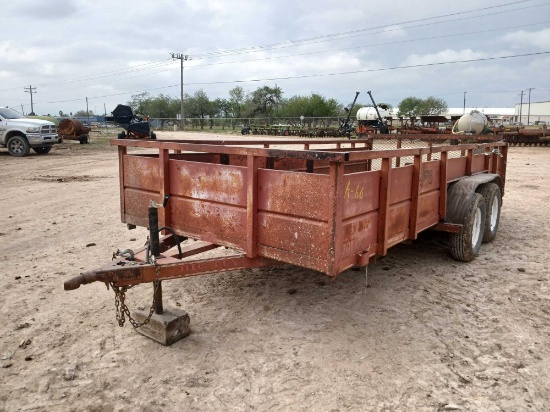 1998 Big Tex 2 Axle Trailer World 70TV-16 Trailer, VIN # 4K8UX1622W1E36330